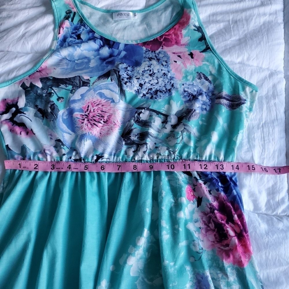 Ours Floral Sleeveless Dress With Pockets Large - Picture 9 of 10